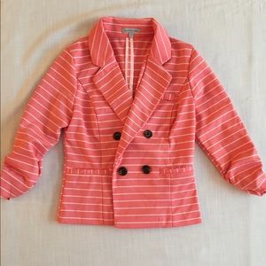 Fitted Striped Blazer